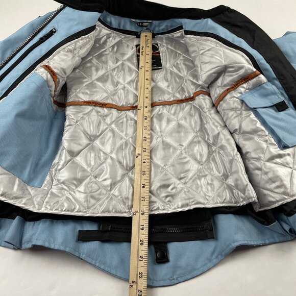 Fieldsheer Motorcycle Armored Padded Jacket Women’s 8 Zip In Quilt Lining Blue - Picture 3 of 16